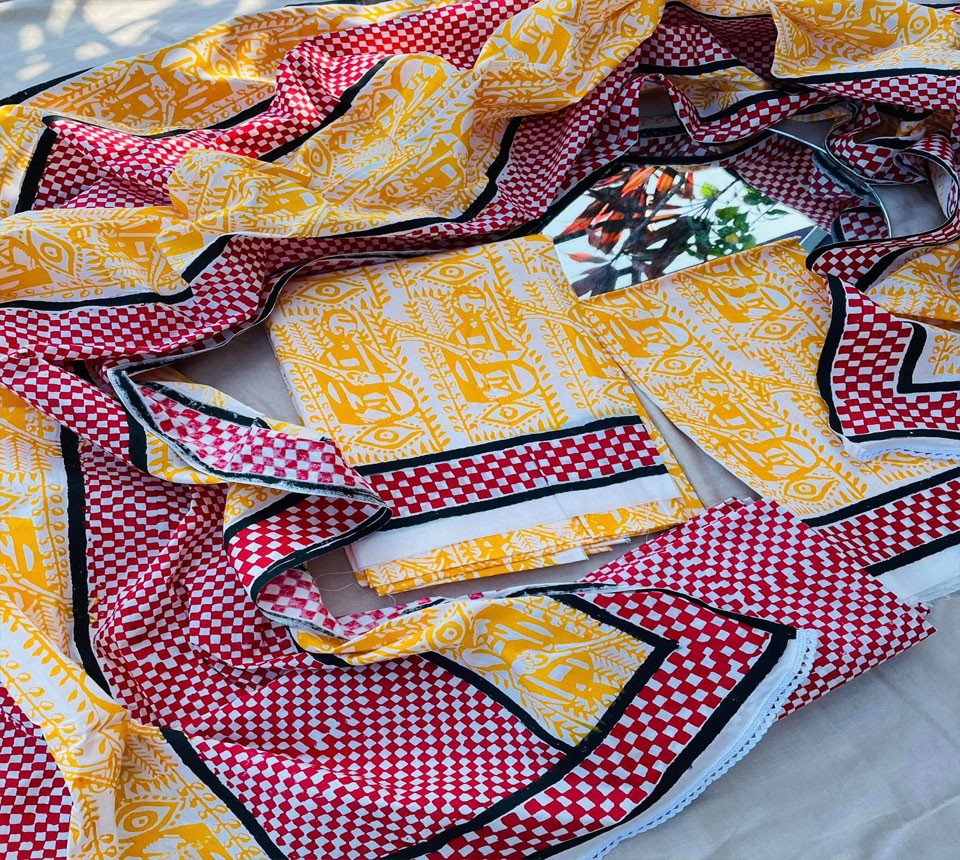 Three piece set(Material : cotton voile)
