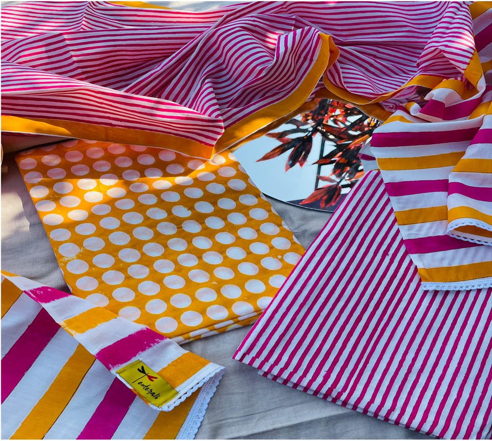Three piece set(Material : cotton voile)